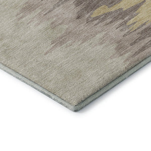 HomeRoots 9' X 12' Abstract Coffee Beige & Taupe Washable Area Rug - UV Protected, Soft, Stain-Resistant Design 682342