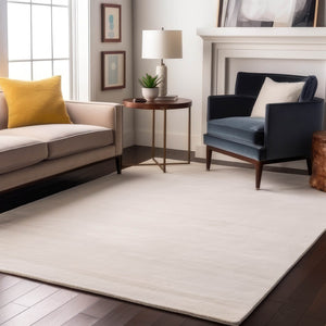 HomeRoots 5' Gold, Ivory & Gray Abstract Washable Area Rug – UV Protected, Durable, Stain-Resistant Design! 682357