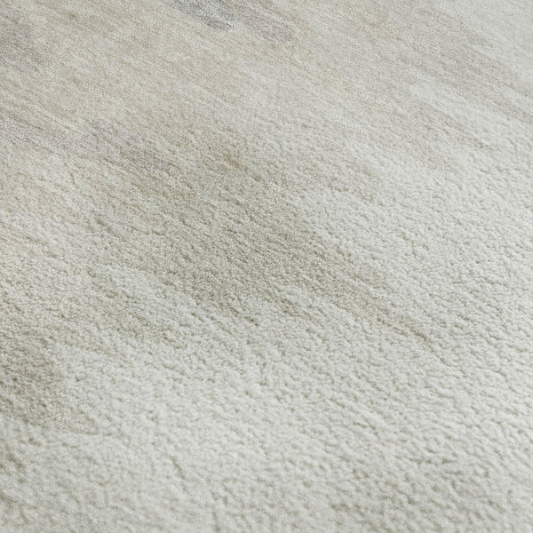HomeRoots 10' X 14' Ivory and Beige Abstract Area Rug - Washable, UV-Protected, Soft, Durable for Modern Spaces 682373