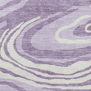 HomeRoots 8' X 10' Abstract Washable Area Rug in Lavender, Mint Green & Sky Blue - UV Resistant, Stylish & Practical 682431