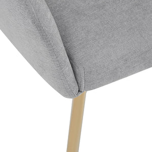 English Elm Christopher Knight Home® - Dining Chair Set Of 2 - Modern Grey Upholstered Metal Chairs For Stylish Dining & Home Bars N779P186914G