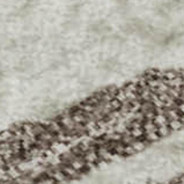 HomeRoots 9' X 12' Stylish Taupe Ivory Gold Abstract Area Rug - Washable, Stain Resistant & UV Protected! 682456