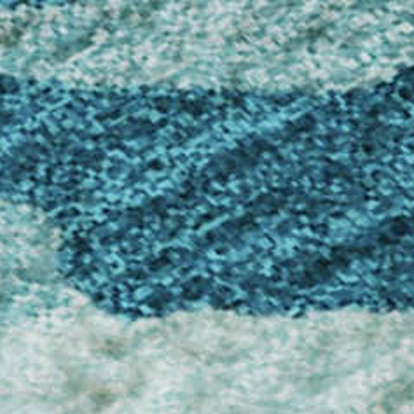 HomeRoots 5' X 8' Turquoise Gray Ivory Abstract Area Rug - Durable, Stain-Resistant, UV Protected for Homes 682459