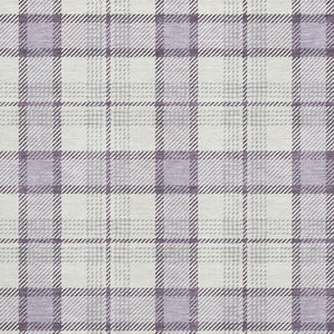 HomeRoots 5' X 8' Lavender Plaid Area Rug – Washable, Stain Resistant, Durable with UV Protection for Homes 682483