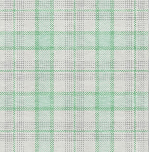 HomeRoots 9' X 12' Aqua, Ivory & Green Plaid Washable Area Rug | UV Protection for High-Traffic Spaces 682510