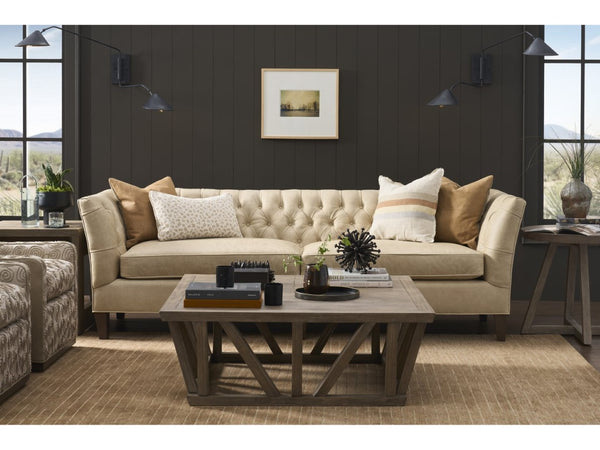 Universal Furniture Duncan Sofa - Luxurious Leather Upholstery With Button-tufted Design For Elegant Living Room Style  100% Leather 682511-1781-1-universal
