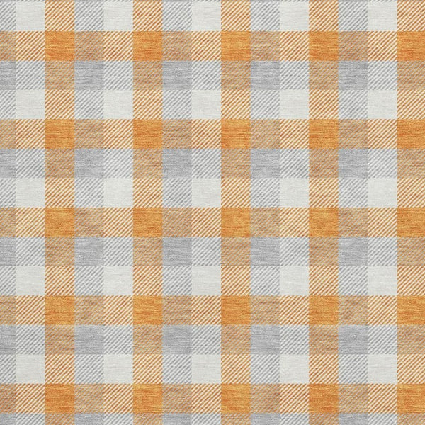 HomeRoots 8' X 10' Durable Plaid Washable Area Rug with UV Protection - Stylish, Easy-Care for Busy Homes 682569