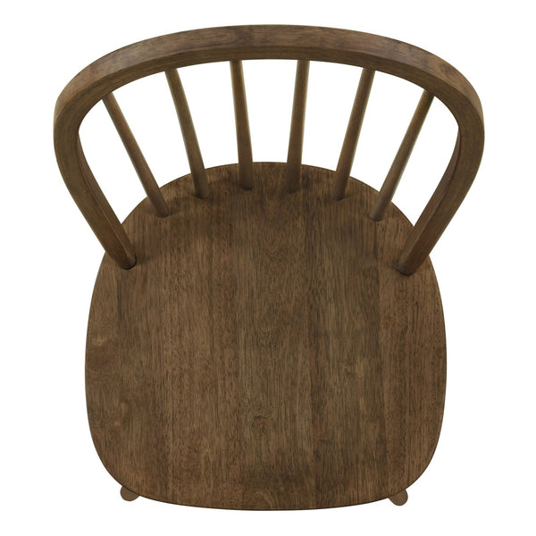 English Elm Christopher Knight Home® - 36 Farmhouse High Back Spindle Dining Chair Set of 2 — Solid Rubberwood, Windsor Back, 300 lb Capacity Walnut N771P278374T