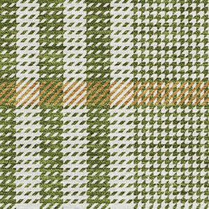 HomeRoots 8' X 10' Stylish Olive Green Plaid Area Rug - Washable, UV Protected & Perfect for Any Space! 682647