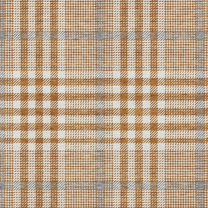 HomeRoots 9' X 12' Washable Plaid Area Rug in Rust, Ivory & Gray - Stain Resistant with UV Protection for Homes 682654