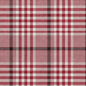 HomeRoots 9' X 12' Red, Ivory, and Black Plaid Washable Area Rug for Pets with UV Protection & Easy Care 682666