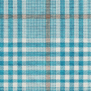 HomeRoots 10' X 14' Teal Ivory Gray Plaid Washable Area Rug - Durable, Stylish, UV-Protected for All Spaces! 682673