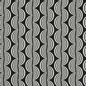 HomeRoots 5' X 8' Black And Ivory Ogee Area Rug - Stylish, Washable, UV-Protected for High Traffic Homes 682681