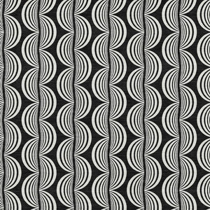 HomeRoots 8' X 10' Black and Ivory Ogee Area Rug - Washable, Stain Resistant, UV Protected for Everyday Use 682683
