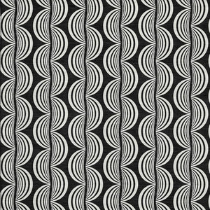 HomeRoots 10' X 14' Black And Ivory Ogee Area Rug – Washable, UV-Protected, Stain Resistant for Indoor & Outdoor Use 682685