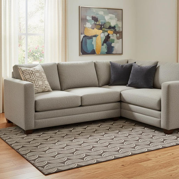 HomeRoots 10' X 14' Chocolate & Ivory Ogee Washable Area Rug – Durable, Stylish, Stain-Resistant, UV Protected! 682709