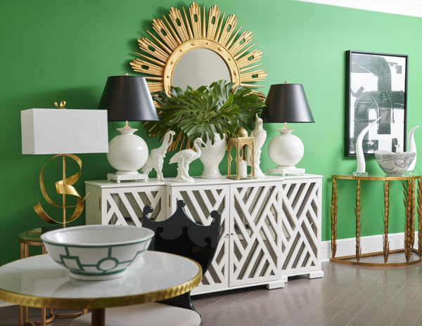 Chelsea House Opus Italian Ceramic Lamp — Hand-Finished White Glazed Sphere For Warm Ambient Light, 31"H 68272-2