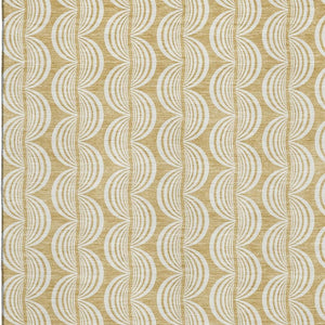 HomeRoots 10' Gold and Ivory Ogee Area Rug - Washable, Stain Resistant, UV Protected for Busy Homes & Kids 682721