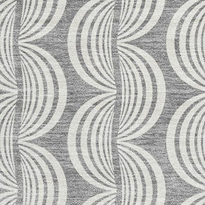HomeRoots 9' X 12' Gray And Ivory Ogee Rug – Stylish, Washable, UV-Protected for Busy Homes & Modern Spaces 682726
