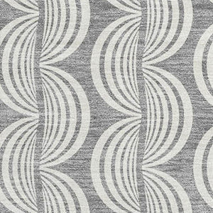 HomeRoots 10' Gray and Ivory Ogee Area Rug - Washable, UV Protected, Stylish Comfort for Busy Households 682727