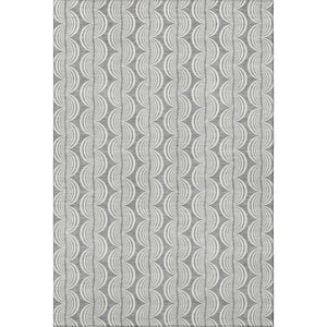 HomeRoots 10' Gray and Ivory Ogee Area Rug - Washable, UV Protected, Stylish Comfort for Busy Households 682727