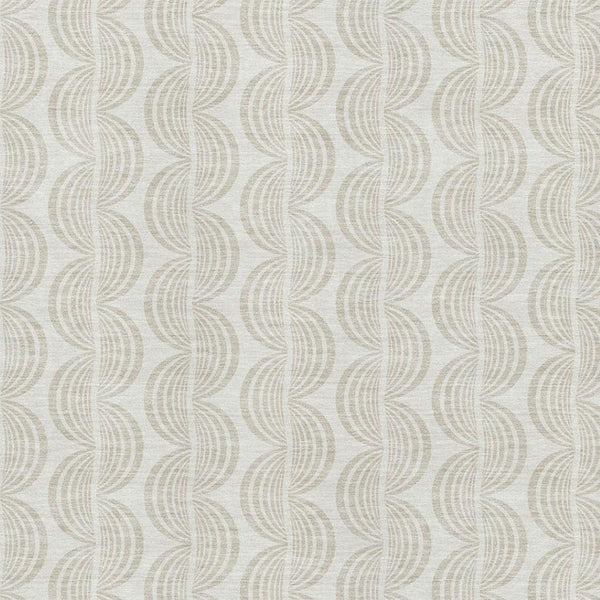 HomeRoots 5' X 8' Ivory and Beige Ogee Area Rug – Washable, UV Protected, and Perfect for Busy Homes! 682729