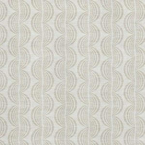 HomeRoots 10' Ogee Area Rug in Ivory & Beige - Washable, Stain-Resistant, UV Protection for Elegant Spaces 682733