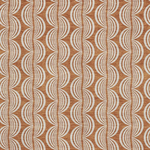 HomeRoots 5' X 8' Timeless Rust and Beige Ogee Area Rug - Washable, UV Protected, Stain Resistant for Every Home 682741