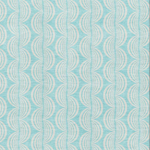 HomeRoots 8' X 10' Aqua & Ivory Ogee Area Rug – Washable, UV Protected, Durable Design for Family Spaces 682761