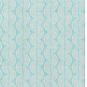 HomeRoots 10' Aqua and Ivory Ogee Area Rug - Washable, UV-Protected, Perfect for Busy Homes with Style! 682763