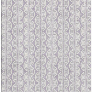 HomeRoots 8' X 10' Elegant Lavender & Ivory Ogee Area Rug – Washable, UV Protected, Stain-Resistant Design! 682773