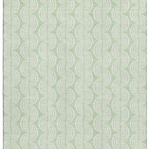 HomeRoots 5' X 8' Mint Green Ogee Area Rug with UV Protection - Durable, Stylish, Stain-Resistant Design for Home 682777