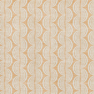 HomeRoots 10' Ogee Washable Area Rug in Peach Ivory & Brown - UV Protected, Stain Resistant, Easy Care! 682787