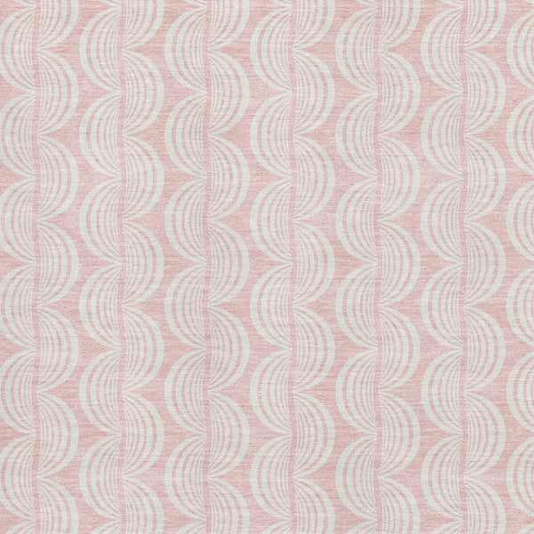 HomeRoots 8' X 10' Pink and Ivory Ogee Area Rug – Soft, Durable, UV-Protected, Stain-Resistant for High-Traffic Spaces 682791