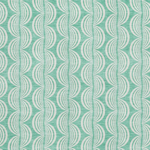 HomeRoots 8' X 10' Aqua & Ivory Ogee Area Rug - Durable, Stylish, Washable with UV Protection for Any Space 682797