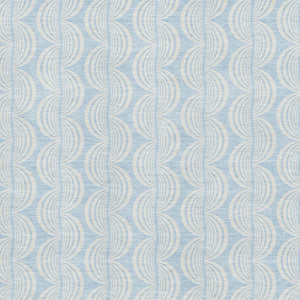 HomeRoots 8' X 10' Sky Blue & Ivory Ogee Area Rug - Washable, UV Protected, Soft & Durable for Everyday Use 682803