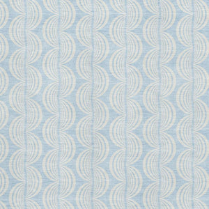 HomeRoots 10' Sky Blue and Ivory Ogee Area Rug - Washable, UV Protected, Stain Resistant for High-Traffic Spaces 682805