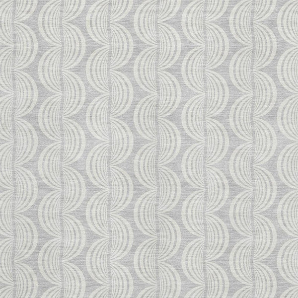 HomeRoots 5' X 8' Washable Silver & Ivory Ogee Area Rug with UV Protection – Durable, Easy Care for Busy Homes 682807
