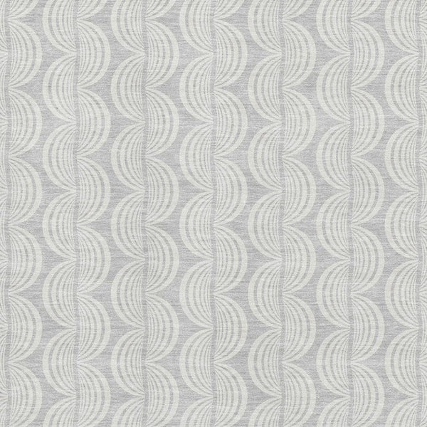 HomeRoots 8' X 10' Silver and Ivory Ogee Area Rug - Durable, Washable, UV-Protected for Homes with Kids & Pets 682809