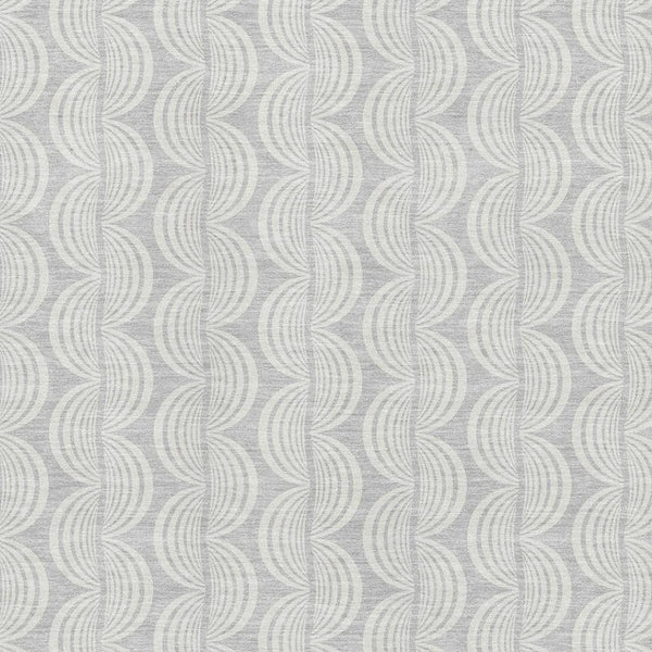 HomeRoots 9' X 12' Silver and Ivory Ogee Area Rug - Stylish, Washable, UV Protected for High-Traffic Homes 682810