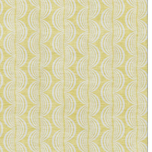 HomeRoots 5' X 8' Yellow and Ivory Ogee Area Rug – Washable, Stain-Resistant, UV-Guarded for Busy Homes! 682813