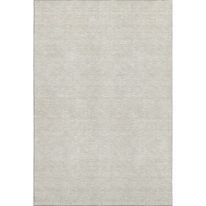 HomeRoots 8' X 10' Stylish Beige & Ivory Geometric Washable Area Rug with UV Protection for Modern Spaces 682821