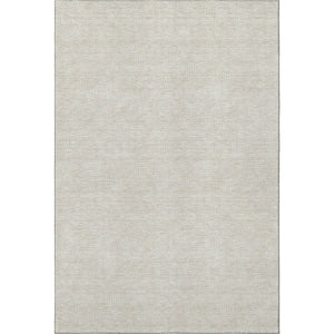 HomeRoots 8' X 10' Stylish Beige & Ivory Geometric Washable Area Rug with UV Protection for Modern Spaces 682821