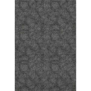 HomeRoots 10' X 14' Black And Ivory Geometric Area Rug - Washable, UV-Protected, Stylish & Stain-Resistant! 682829