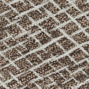HomeRoots 8' X 10' Stylish Brown and Beige Geometric Area Rug – Washable, UV Protected, Perfect for High-Traffic Spaces 682833