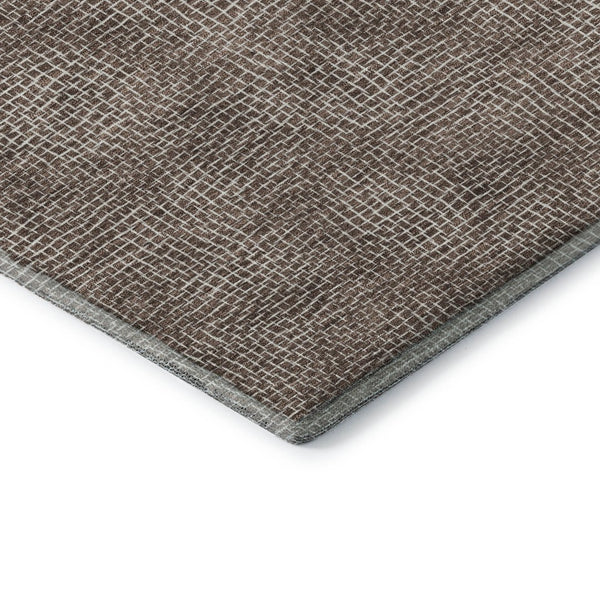 HomeRoots 10' X 14' Stylish Brown & Beige Geometric Area Rug – Durable, Stain-Resistant, UV Protected Design! 682835