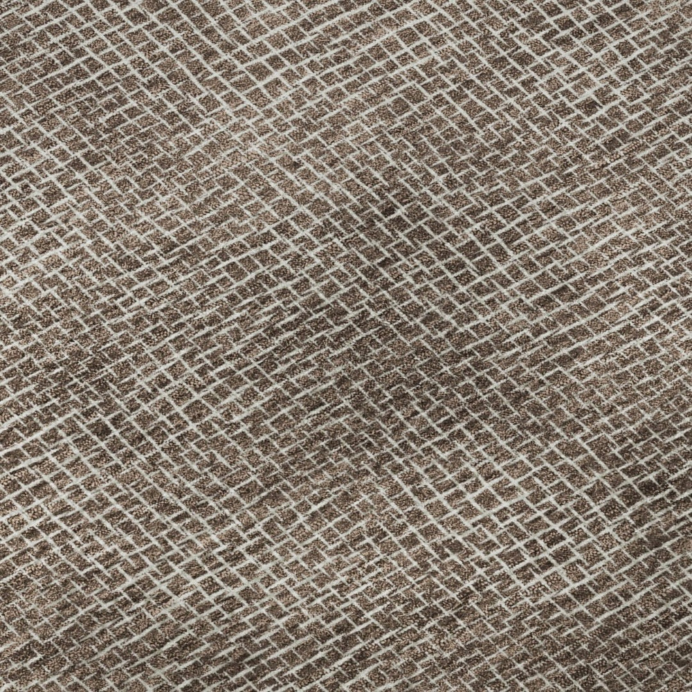 HomeRoots 10' X 14' Stylish Brown & Beige Geometric Area Rug – Durable, Stain-Resistant, UV Protected Design! 682835