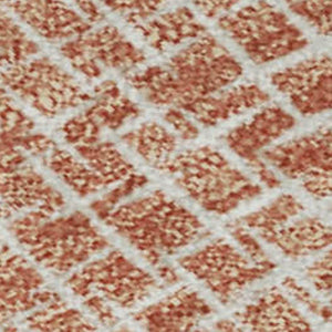 HomeRoots 8' X 10' Copper And Ivory Geometric Area Rug - Washable, UV Protected, Stylish & Durable Design 682839