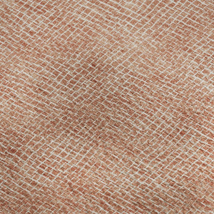 HomeRoots 8' X 10' Copper And Ivory Geometric Area Rug - Washable, UV Protected, Stylish & Durable Design 682839