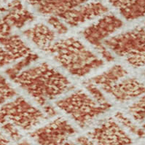 HomeRoots 9' X 12' Copper and Ivory Geometric Washable Area Rug - Durable, Stylish, UV-Protected for Homes 682840